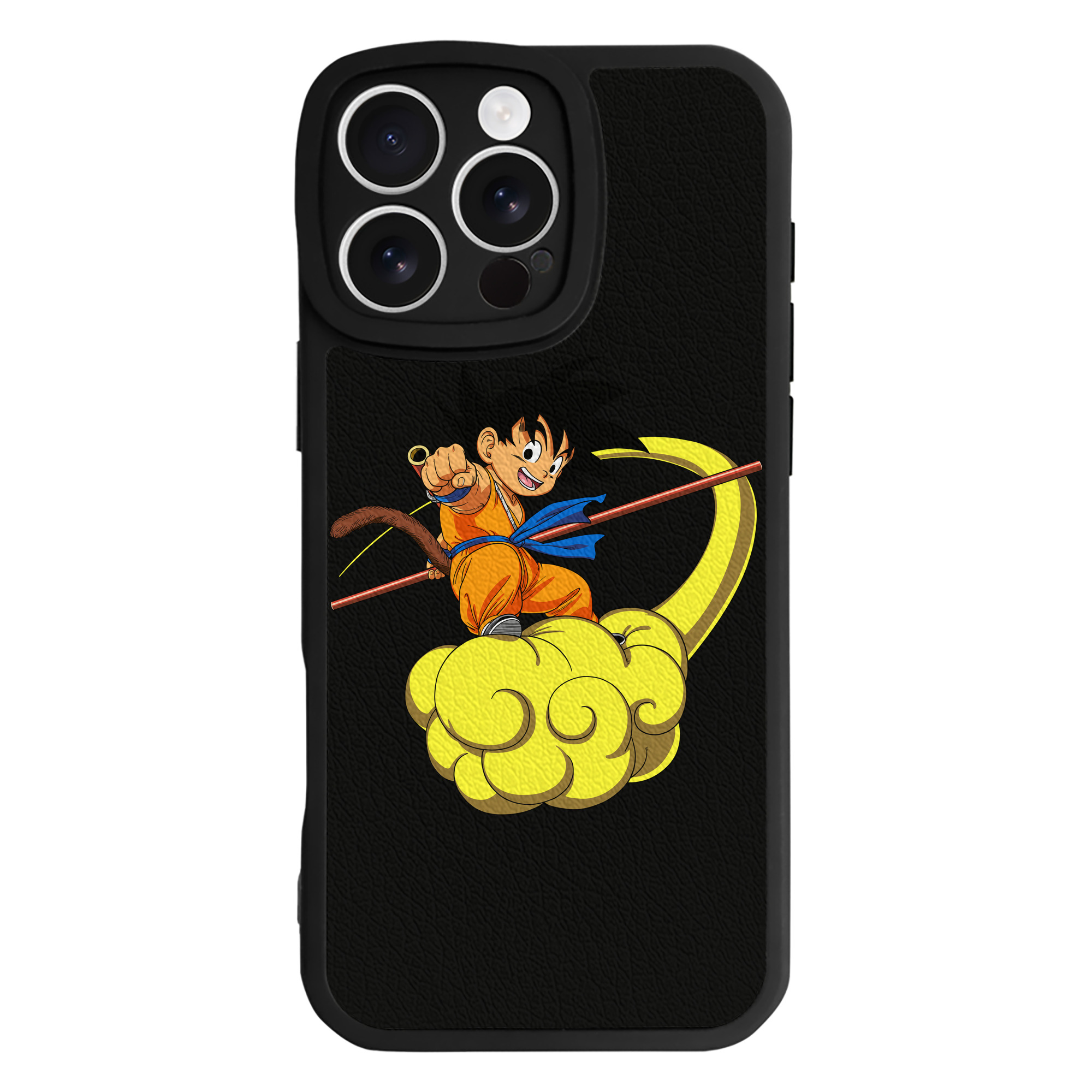 （画像用） ドラゴンボール 孫悟空（そん ごくう）Son Goku カカロット DRAGON BALL Kakarotto 【iPhone 16シリーズ対応】シリコンスマホケース（レザー調） 材質：シリコン